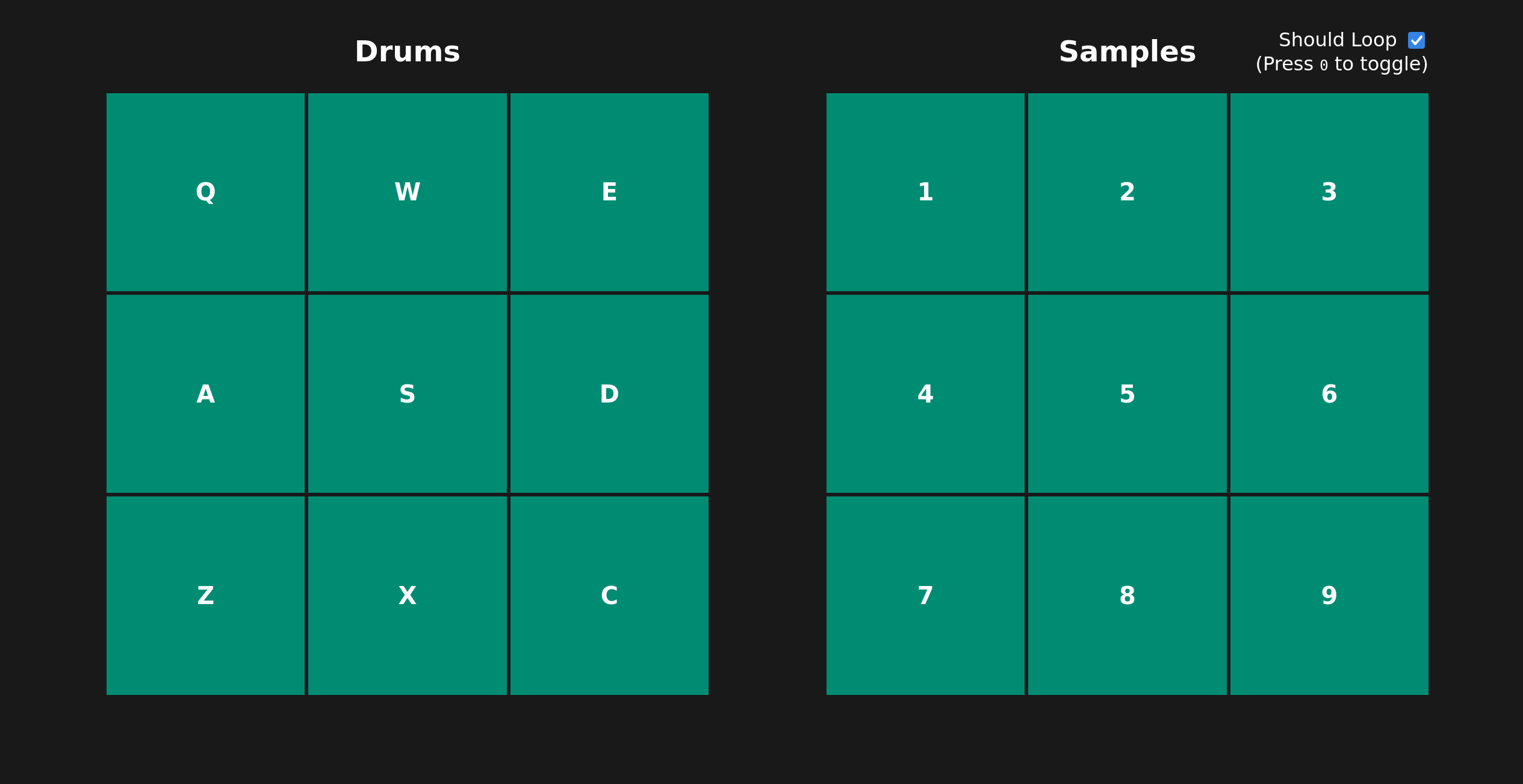Screenshot of Drum Machine