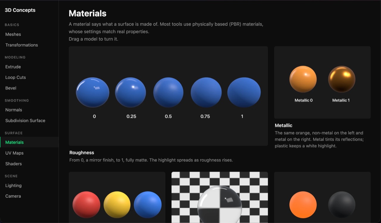 Screenshot of 3D Concepts Explorer